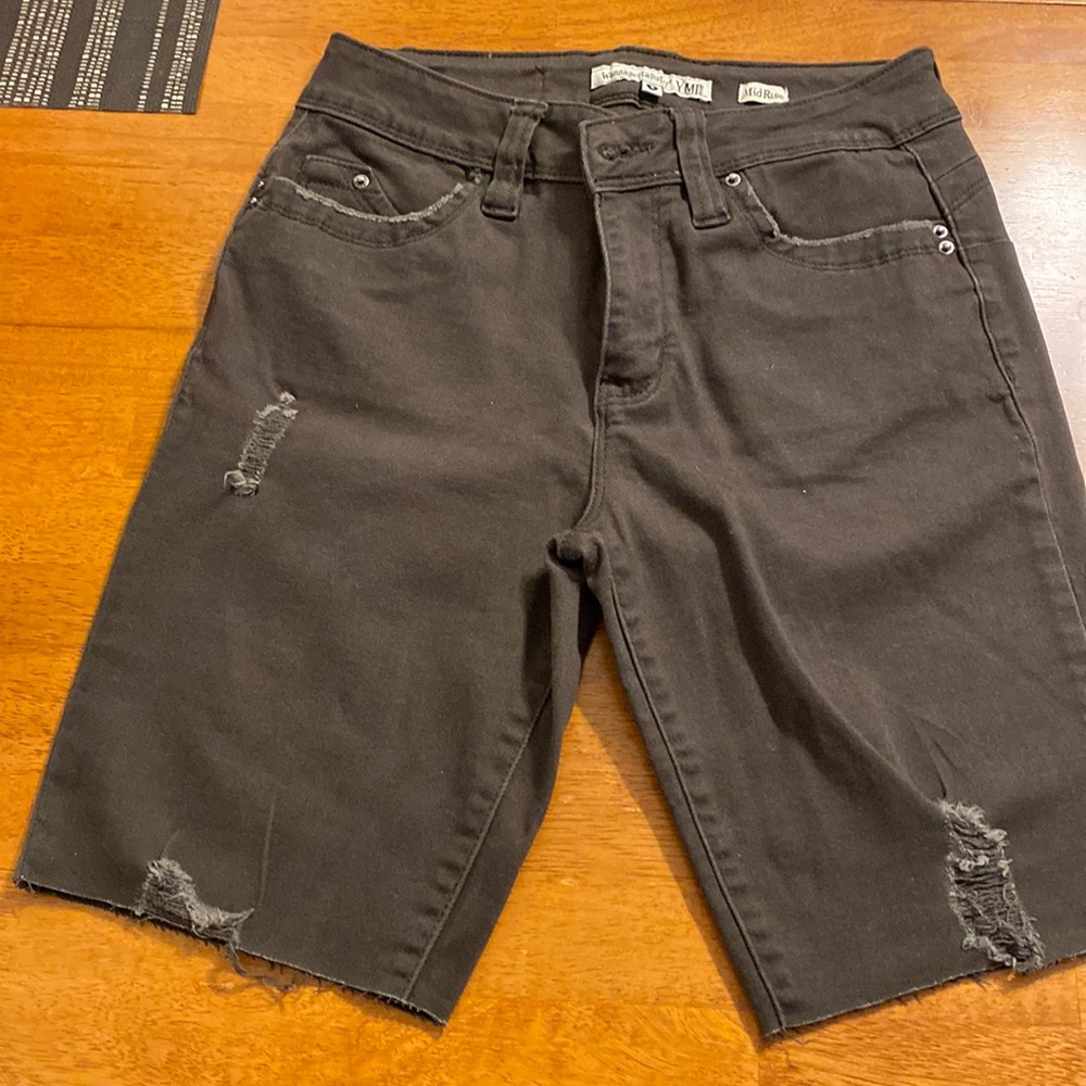Khaki jeans shorts